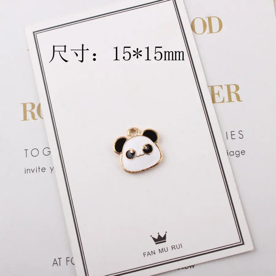 Подвески панда из металлического сплава с эмалью 10 шт. | Украшения и аксессуары