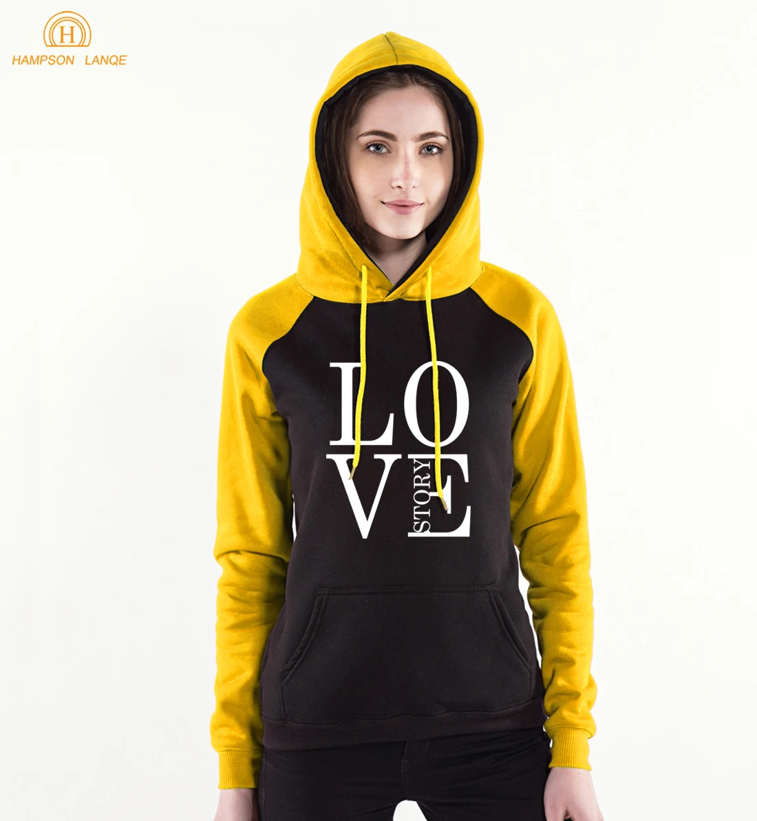 

For Girls Love Story Print Kawaii Pink Hoodies 2019 Women Winter Sweatshirts Kpop Raglan Hoodies Fleece Warm Harajuku Tracksuit