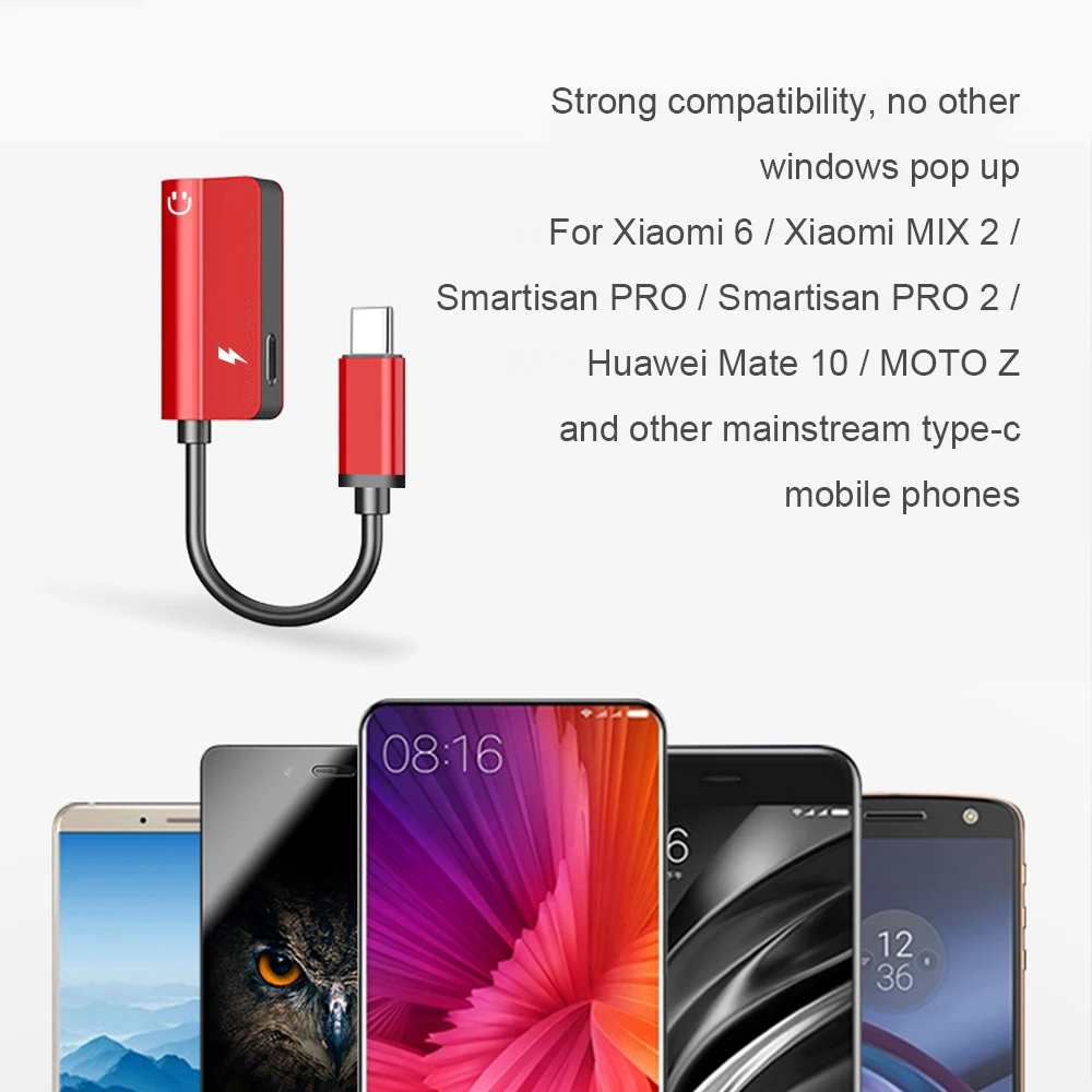 Адаптер USB Type C Aux для наушников конвертер адаптер с разъемом 3 5 мм Huawei P 20 Pro mate20 lite