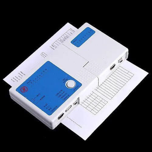 Тестер сетевого кабеля RJ45 RJ11 BNC 1394 USB LAN измеритель компьютерный сетевой