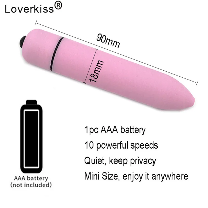 Loverkiss 10-скоростной мини-вибратор пуля для женщин водонепроницаемый стимулятор