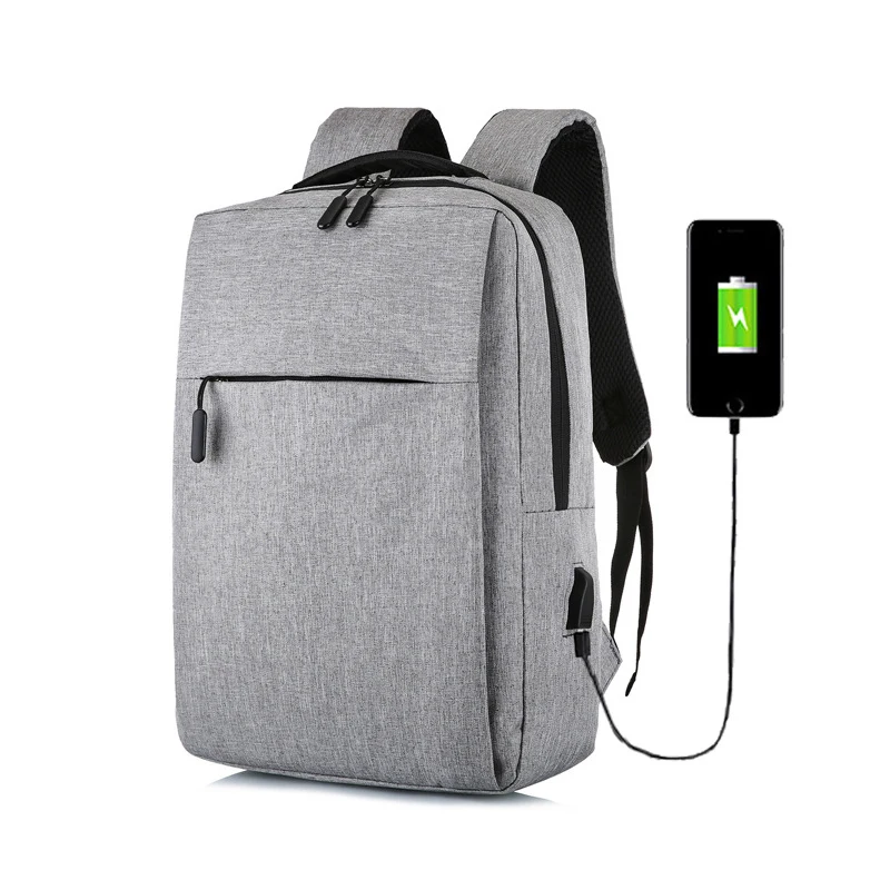Мужской деловой рюкзак для ноутбука 15 6 дюйма с USB зарядкой Macbook Xiaomi Lenovo защитой от