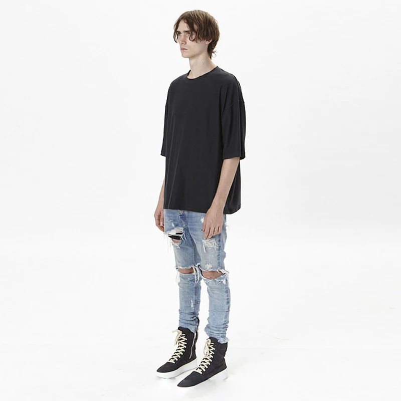 Мужская футболка с коротким рукавом kanye west свободная в стиле хип хоп новинка 2017