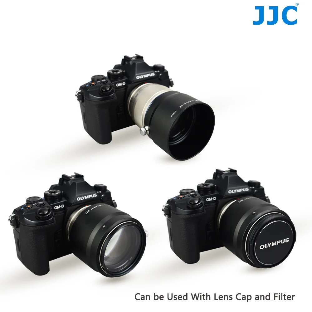 JJC металлическая бленда объектива 58 мм защита для OLYMPUS M.ZUIKO DIGITAL ED 75 F1.8 заменяет