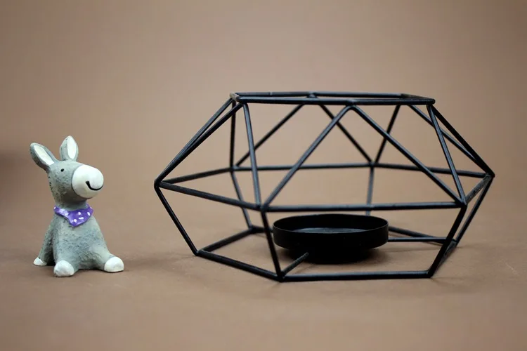 1 предмет лидер продаж в виде геометрических фигур металла Tealight подсвечники