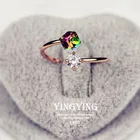 Подарок на день Святого Валентина, красочное кольцо из розового золота с цирконием ms, кольцо han edition, восстанавливающее древние путь людей