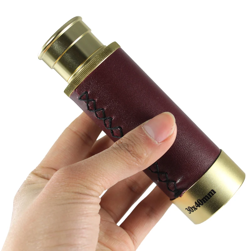30x40 Pirates of the caribbean telescopio Monocular telescope optics Nautical Brass Spyglass Maritime Outdoor Camping Genuine |