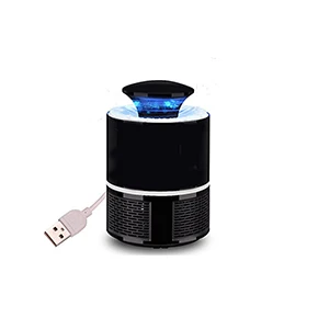 Black Черный/белый москитный убийца USB Электрический москитный убийца лампа Фотокатализ немой домашний светодиодный Ошибка ловушка для насекомых Zapper ловушка без излучения - Цвет: Black
