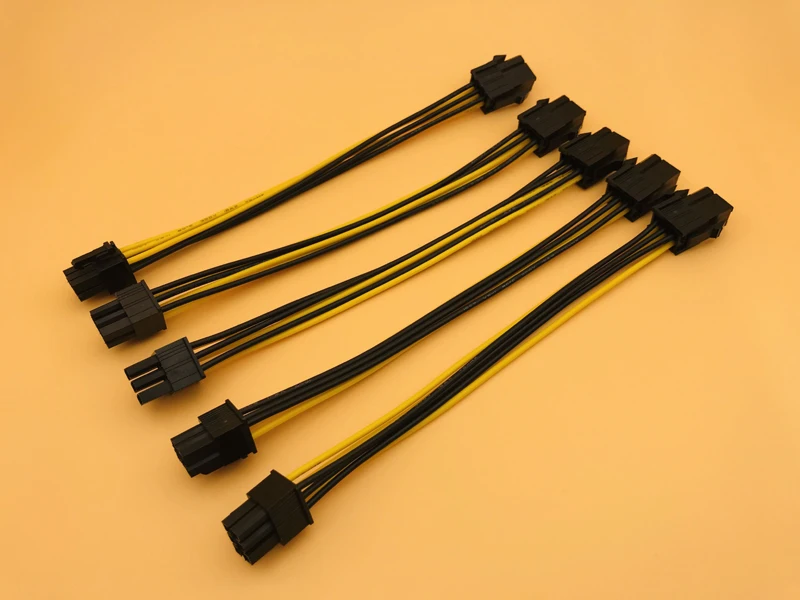 5 шт. удлинитель PCI Express PCIe на 6 контактов 20 см|Компьютерные кабели и разъемы| |