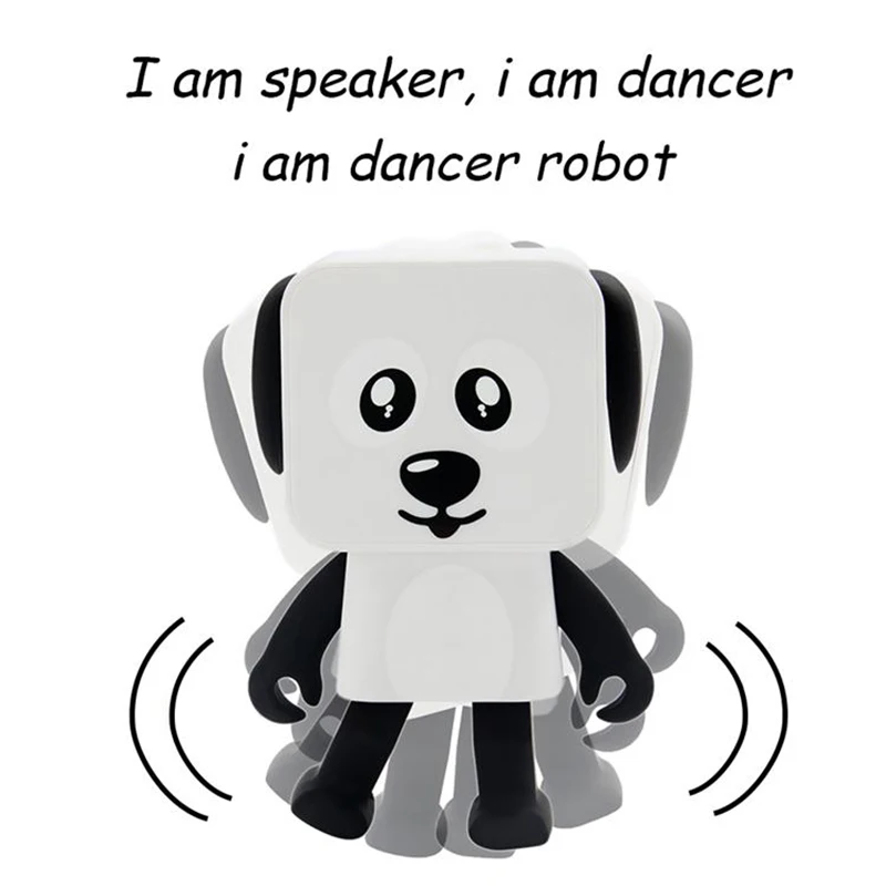 30 шт./лот 2018 Mini Super Cut Smart Dance Robot Dog Bluetooth динамик портативные колонки для детей в