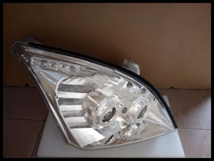 RQXR фара в сборе с ангельским глазом для Toyota land cruiser prado 4000 2700 RZJ120 2003 2009|Фара авто