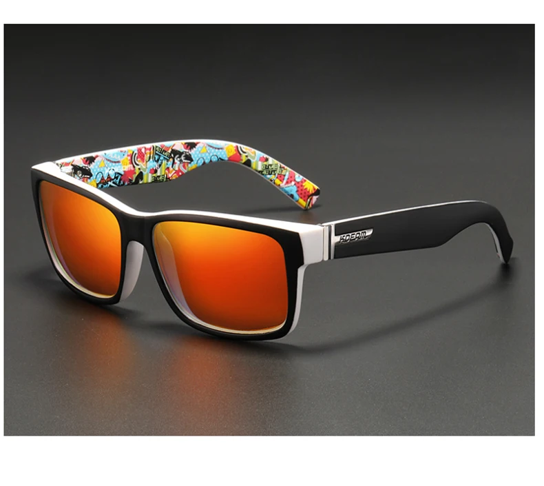 KDEAM, модные квадратные поляризованные мужские и женские легированные петли, прочные спортивные стильные солнцезащитные очки, мужские летние солнцезащитные очки с УФ-защитой KD27