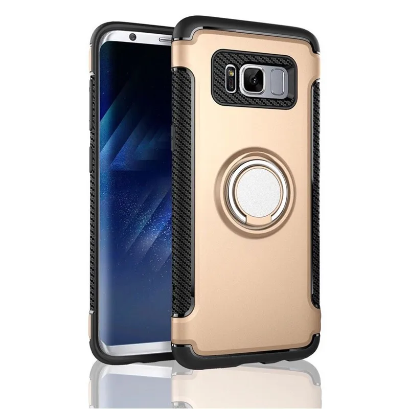 Чехол для телефона OUJINUO из углеродного волокна и ТПУ + ПК Samsung Galaxy S8 S9 Plus S9plus S8plus