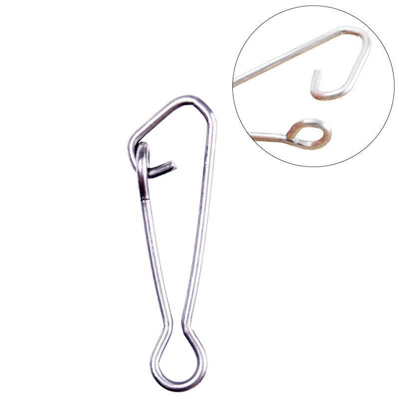 100 шт. рыболовная коробка рыболовный соединитель вертлюг с крючками защелки для