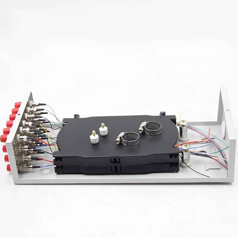 24 core FTTX FTTH terminal box include FC pigtail&adapter SPCC 24 ports FC fiber optic patch panel LC SC FC  network SM ELINK