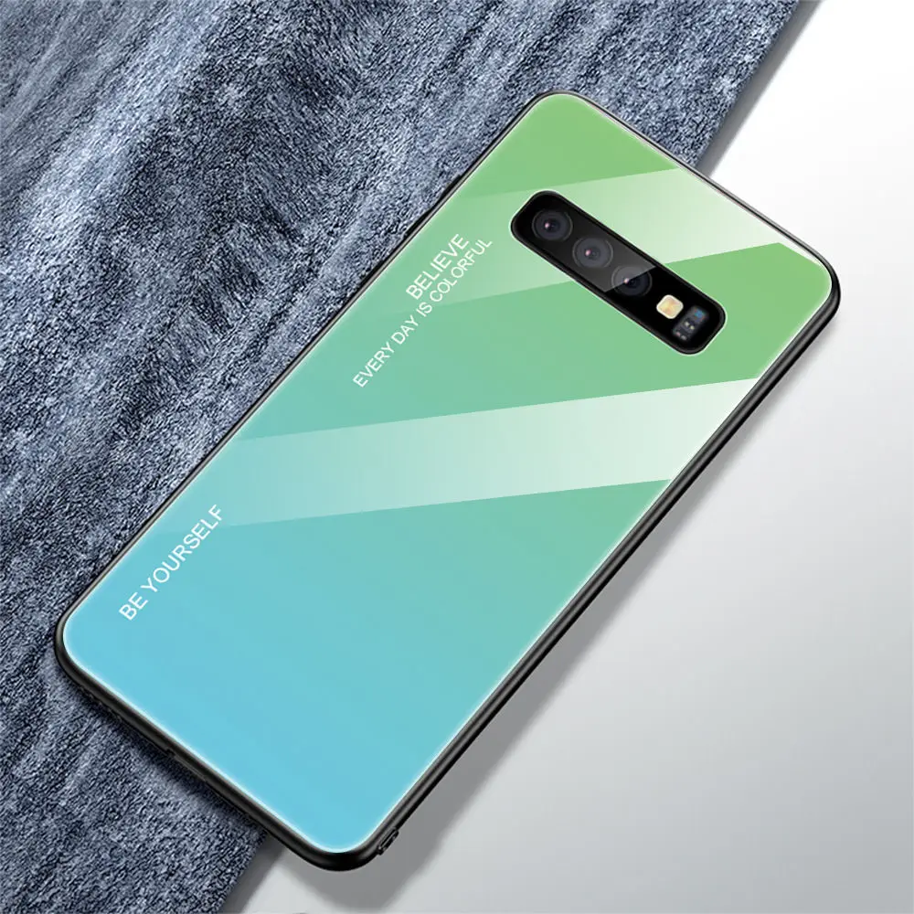 Градиентный чехол из закаленного стекла для Xiao mi Red mi Note 7 5 6 Pro Pocophone F1 mi 8 mi A2 Lite 6X 5X mi 9 SE 9 t, защитный чехол