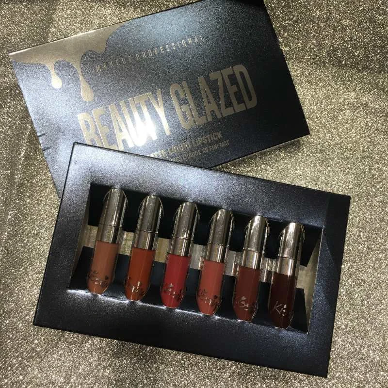 Матовая бархатная жидкая помада Beauty Glazed Новое поступление 6 шт. блеск для губ
