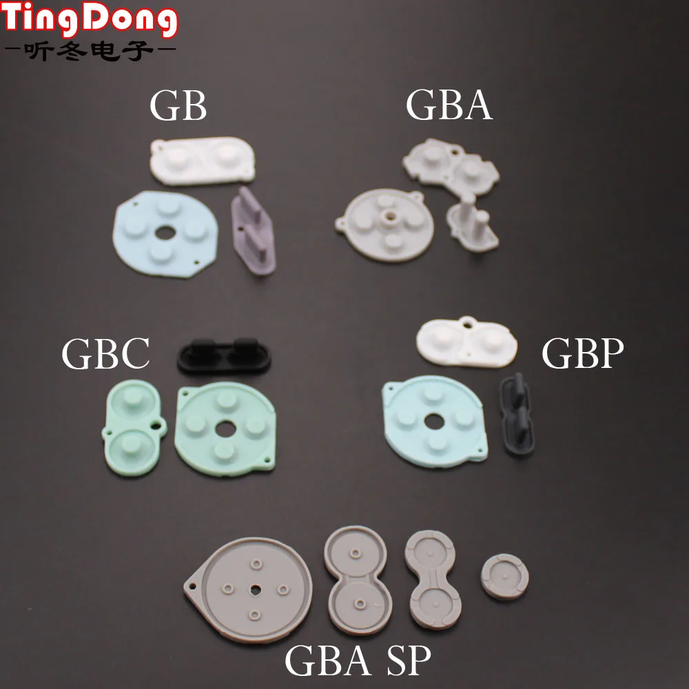 TingDong 10 комплектов для GB GBP GBA SP проводящая резина из силикона цвет консоль GBC
