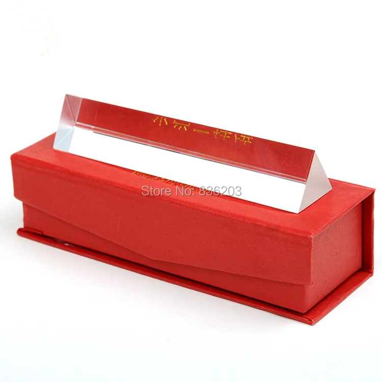 15 см треугольная призма Оптическое стекло Тройная физика обучающий свет спектр 2