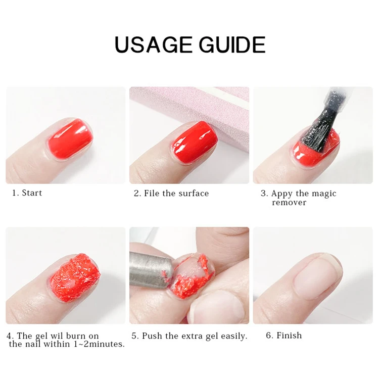 

8ml/15ml Nail UV Gel Polish Burst Magic Remove Gel Liquid Surface Layer Acrylic Clean Degreaser For nails Surface Clean
