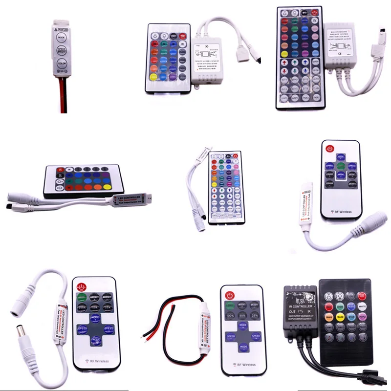 SMD 5050 2835 RGB IR RF пульт дистанционного управления DC 12V 3key/24key/44 key Светодиодная лента