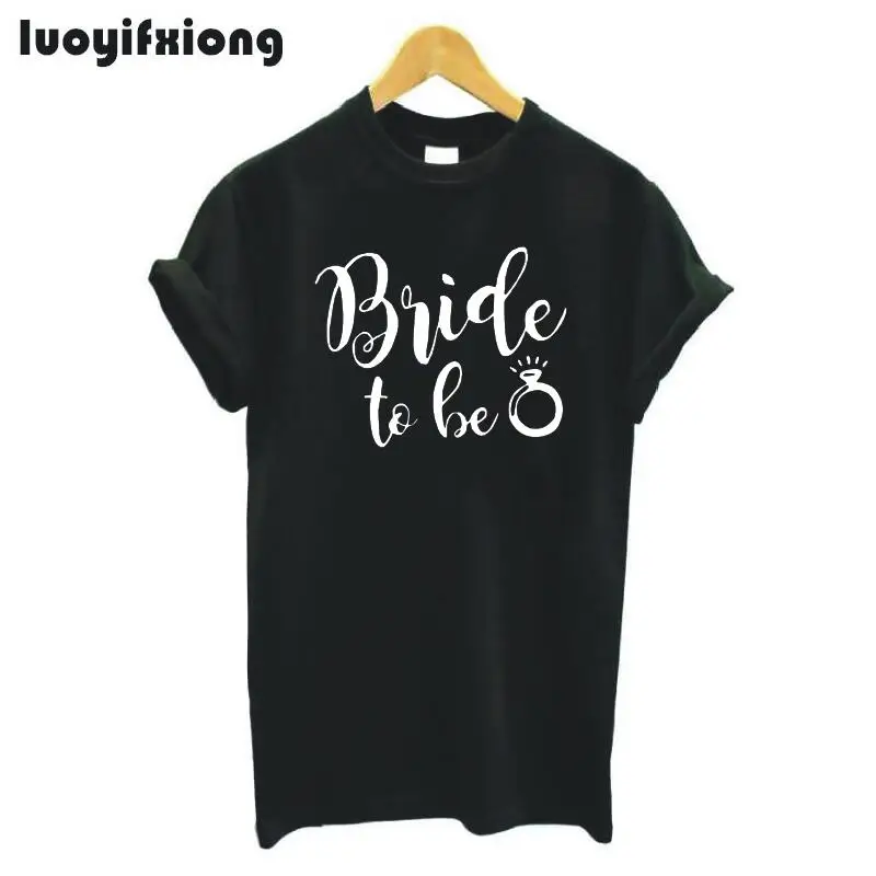 Модная женская футболка с надписью Bride To Be повседневные хипстерские женские