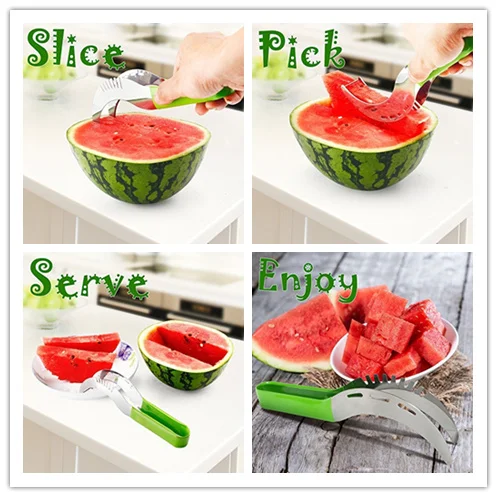 Горячая продажа Нержавеющая сталь арбуз слайсер корер Дыня умный нож для арбуза