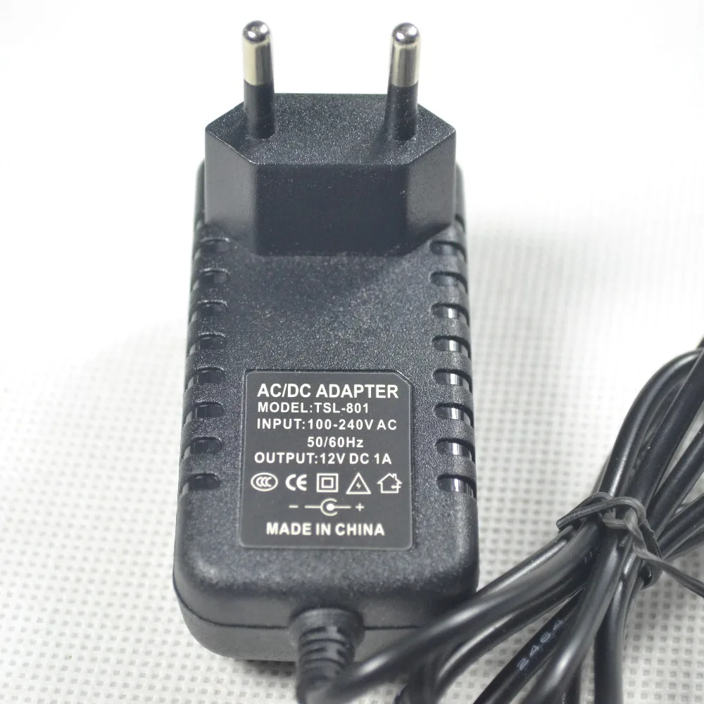 10 шт 12V 1A AC 100V 240 адаптер конвертер DC Питание ЕС США Штекер 5 мм x 2 1 для IP CCTV камера
