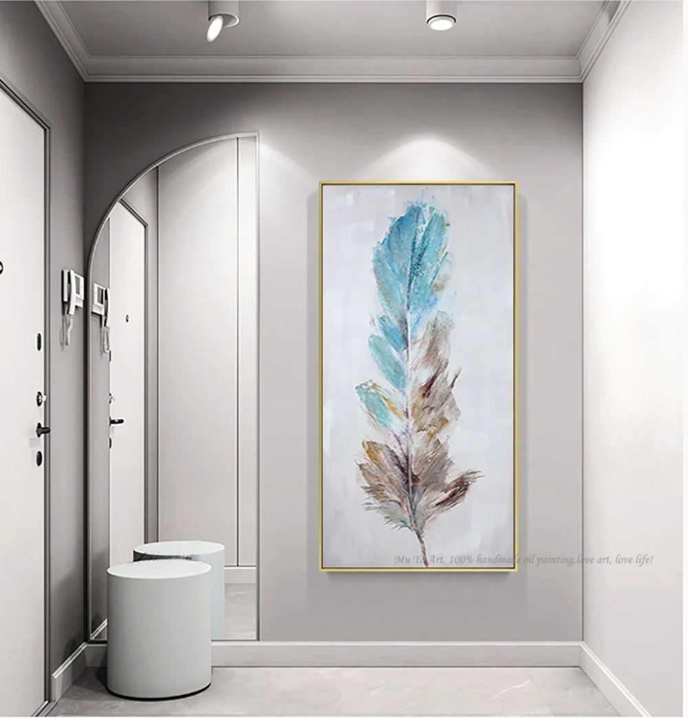 Винтажная картина маслом Ручная работа Абстрактная живопись Декор laminas de cuadros pared