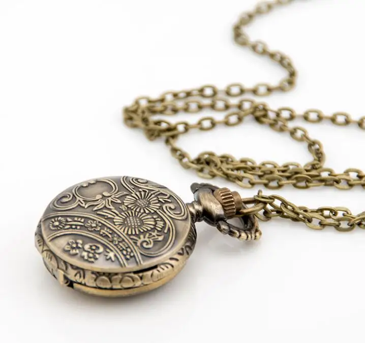 

Bronze Alice is in wonderland Time Theme Pocket Watch