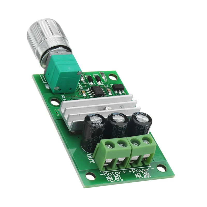 Прочный контроллер скорости двигателя постоянного тока 1206B 3A PWM 6 в/12 В/24 В