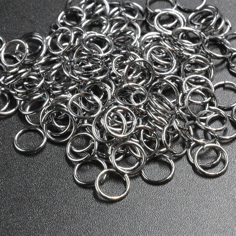 

FLTMRH 50pcs 8mmx1.2mm silver color Tone Split Rings DIY Jewelry Finding