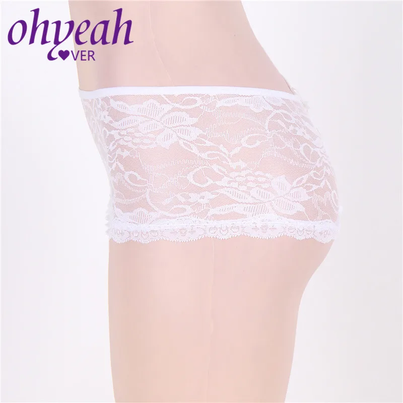 Ohyeahlover Женские Трусы средней талии сексуальные стринги Прозрачные стринги 6XL кружевные трусики трусы женское нижнее белье PM5011