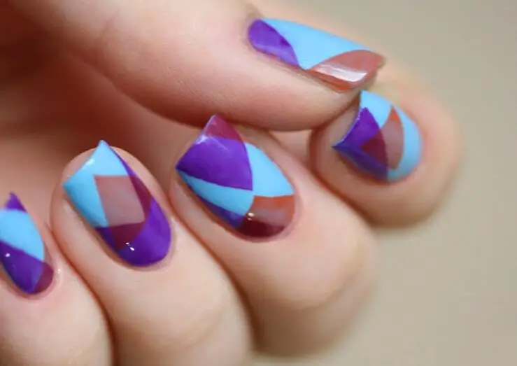 18 наклеек французский трафареты для ногтей DIY Nail Art Руководство клей дизайн