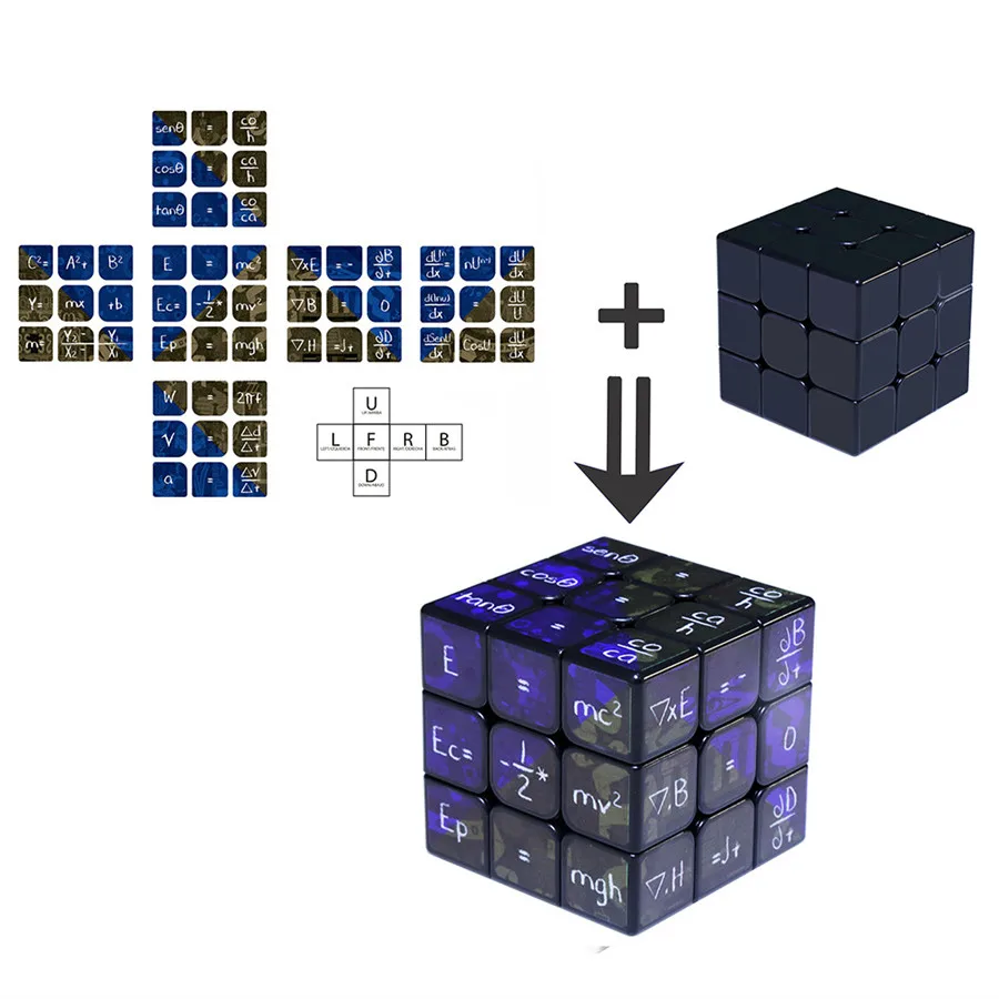 2018 YUXIN мини магический куб преподавания 3x3x3 математическая формула скорость