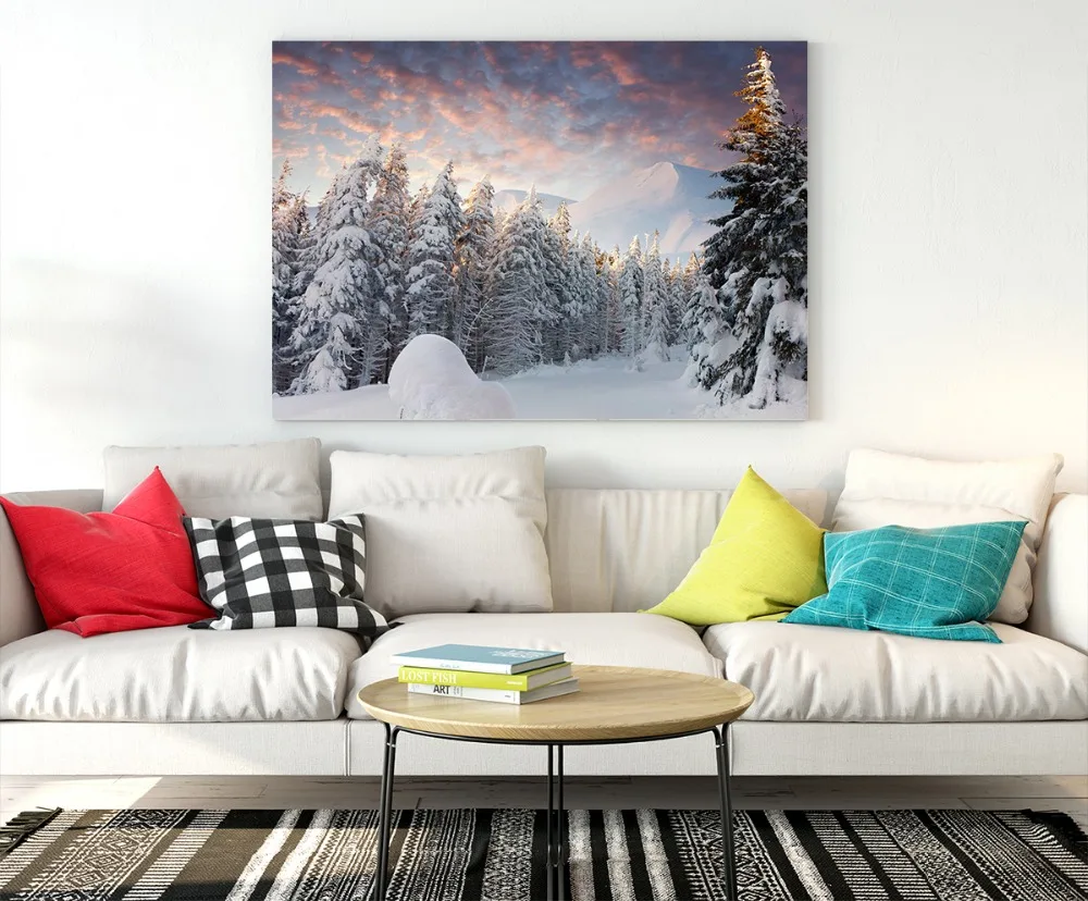 HD Пейзаж Зима Снег ель картины напечатаны на постеры печати холсте искусство