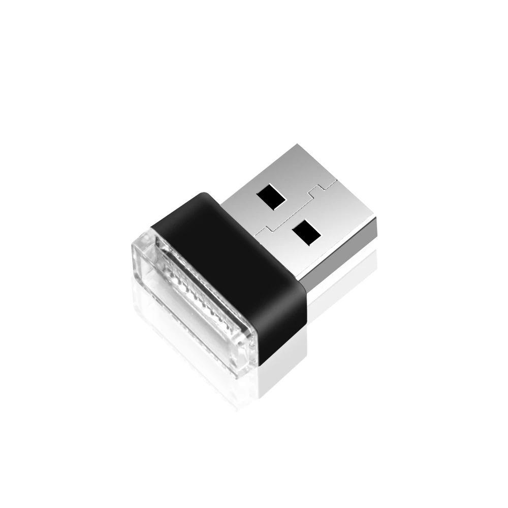 Мини Plug and Play автомобиля USB светодиодный Атмосфера Огни декоративная интерьерная стенная панель лампы аварийного освещения Универсальный PC авто