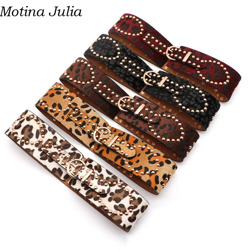 Motina Julia Тонкий Элегантный Модный женский пояс Повседневный широкий аксессуары