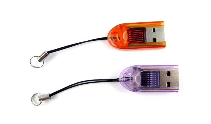 Красочные Изысканный портативный USB 2.0 Mini Micro SD TF Флэш-Памяти MicroSD Карта Sd Читатель