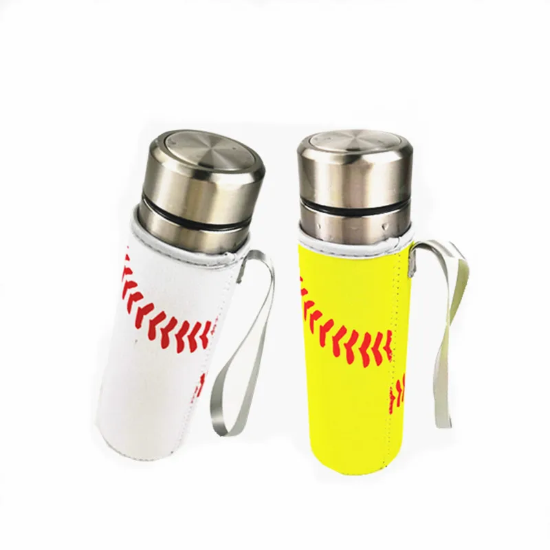 4 шт. подсолнечника Бейсбол Спортивная складная бутылка для воды крышка неопрена