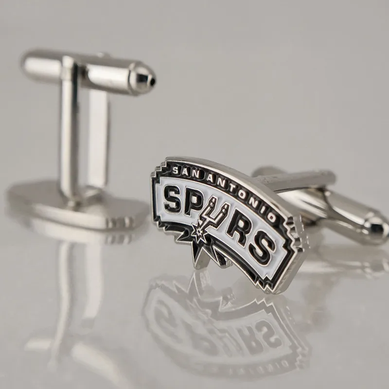 San Antonio Spurs San_tonio_spurs Toronto_Raptors Utah_Jazz умывальник запонки - Окраска металла: San Antonio Spurs