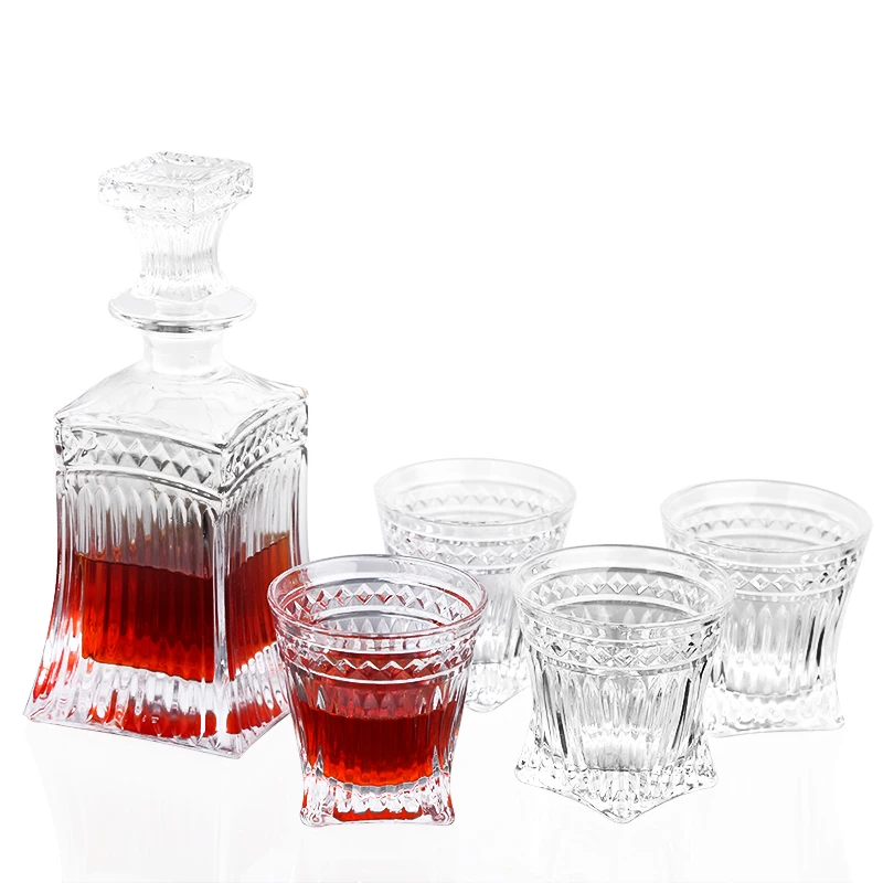 New Year Gift Whiskey Wine Bottle Jug With Lid Decanter Classical Glass Bar Cabinet Decoration Free Shipping | Дом и сад