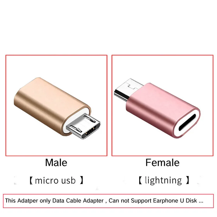 Для iPhone 7, 8, X, iPad, Lightning, 8-контактный разъем для разъема Micro USB, кабель для зарядного устройства, адаптер для samsung, Xiaomi, huawei, Android Phone