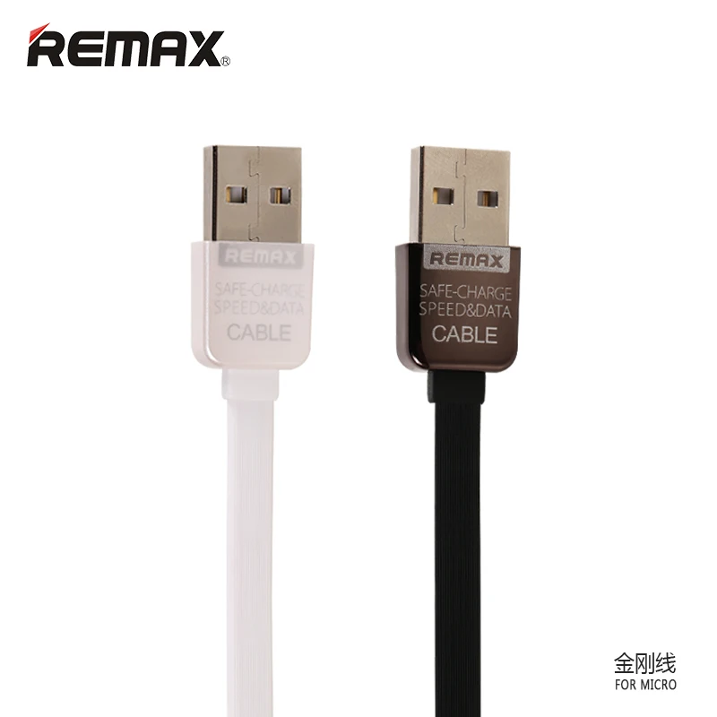 Плоский Micro USB кабель для передачи данных REMAX 1 м 2.1A usb быстрой зарядки гибкий