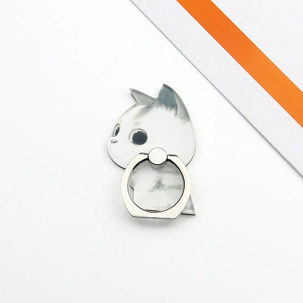 Couple Phone Ring Holder With Cute Dog Cat Funny Baby Cartoon Design Mobile Stand For Iphone X 6 Xiaomi Redmi Note Pro Bracket | Мобильные