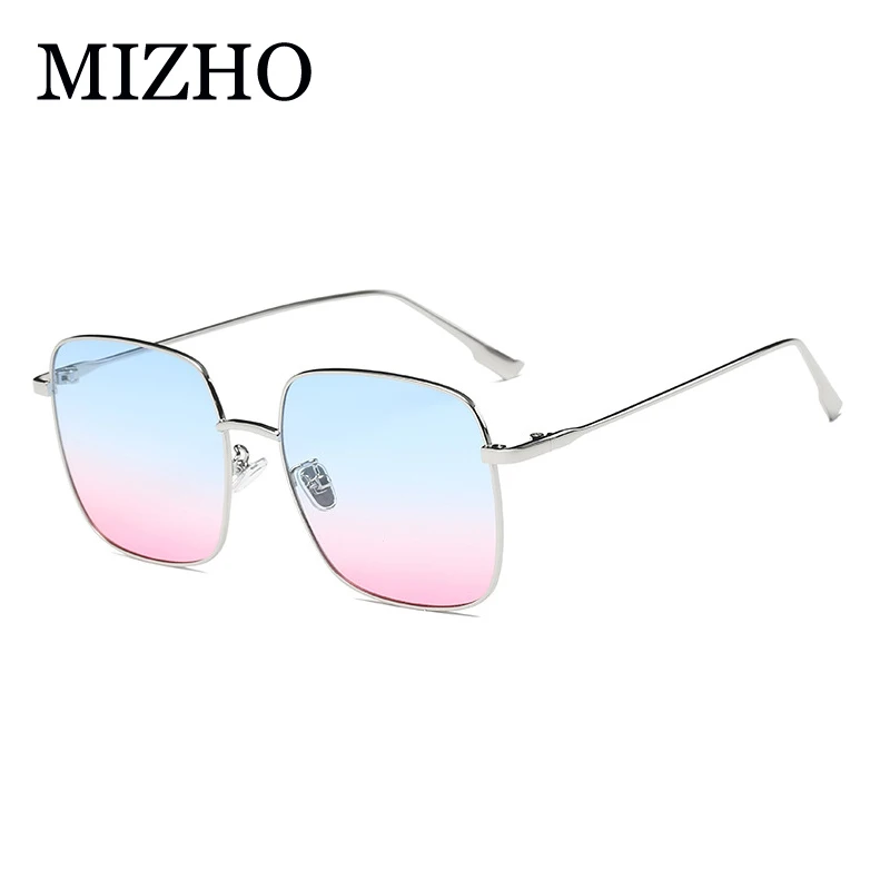 Брендовые дизайнерские винтажные Квадратные Солнцезащитные очки MIZHO в
