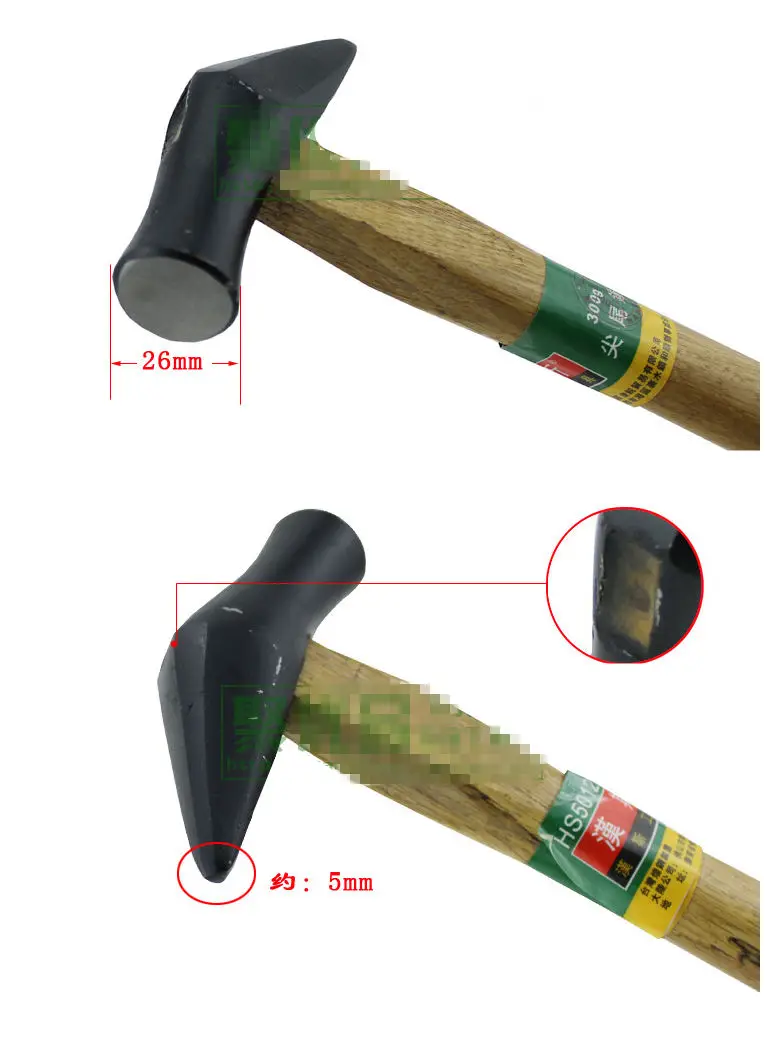 Деревянная ручка острый концевой молоток фиттер для резки маллеты ручные
