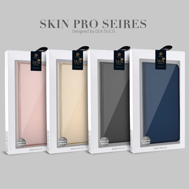 For Samsung Galaxy J6 2018 Wallet Cover DUX DUCIS Coque J4 Leather Flip Case Smasung Plus Phone Cases | Мобильные телефоны и