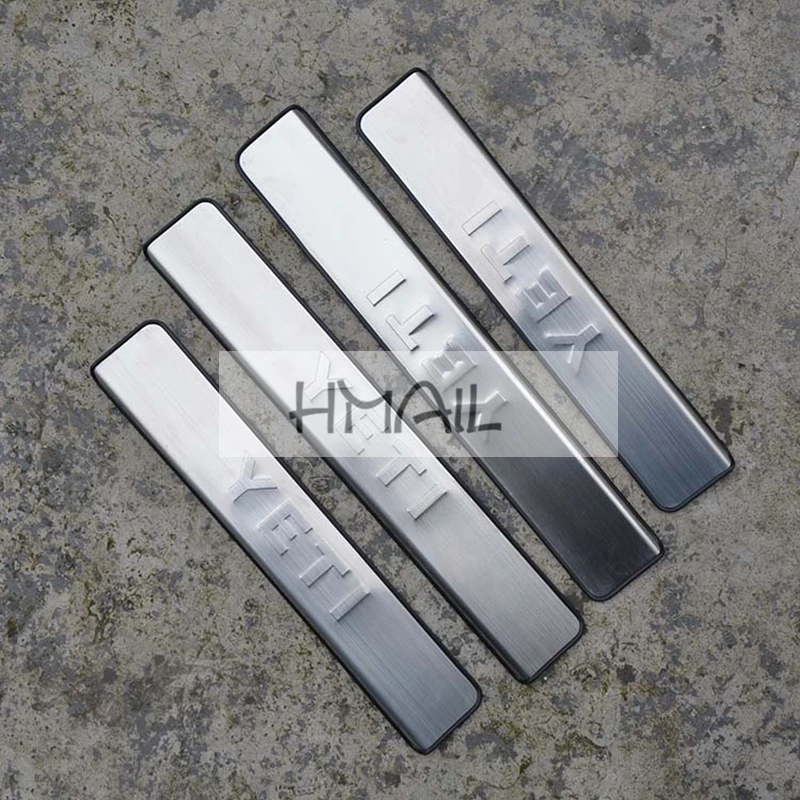Накладка на порог двери из нержавеющей стали для YETI SKODA 2014 15 16|covering threshold|door sillsteel