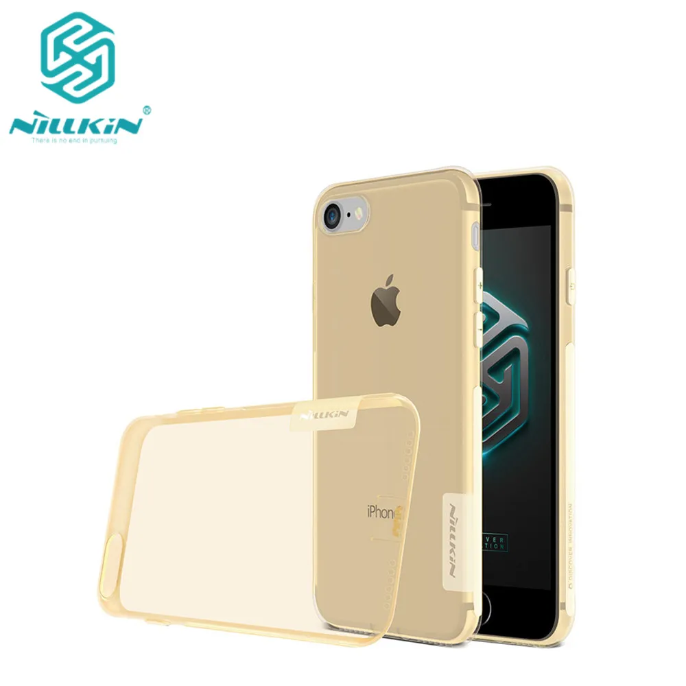 Чехол Nillkin для Apple iphone 7 натуральный прозрачный мягкий Силиконовый ТПУ